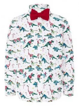 Image of Monsoon Boys Christmas Shirt - Ivory