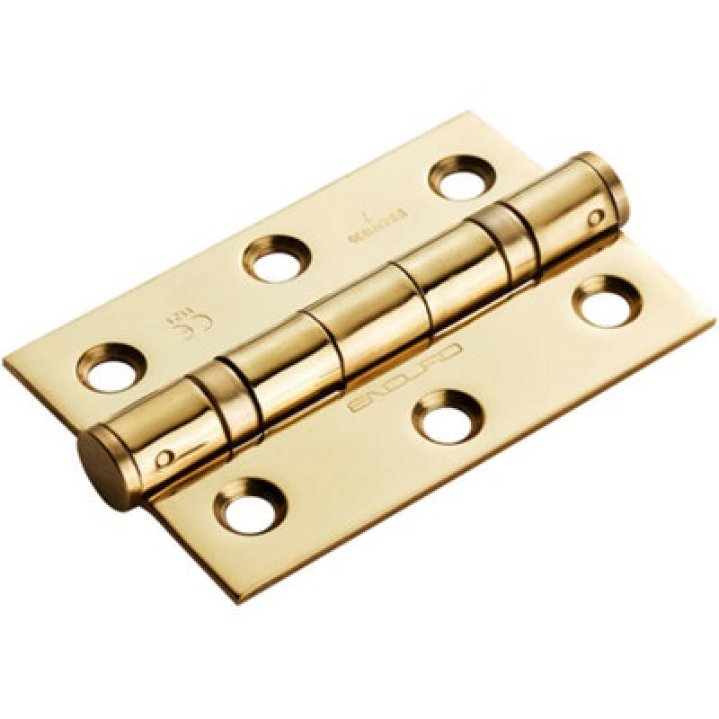 Image of Loops PAIR 76 x 51 x 2mm 7 Ball Bearing Hinge Stainless Brass Interior Door Metallics