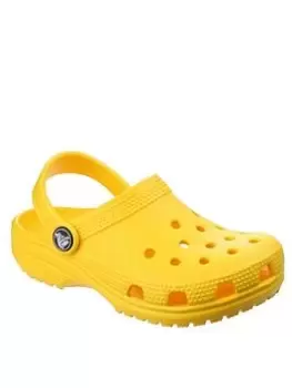 Image of Crocs Classic Clog Slip On, Yellow, Size 5 Younger