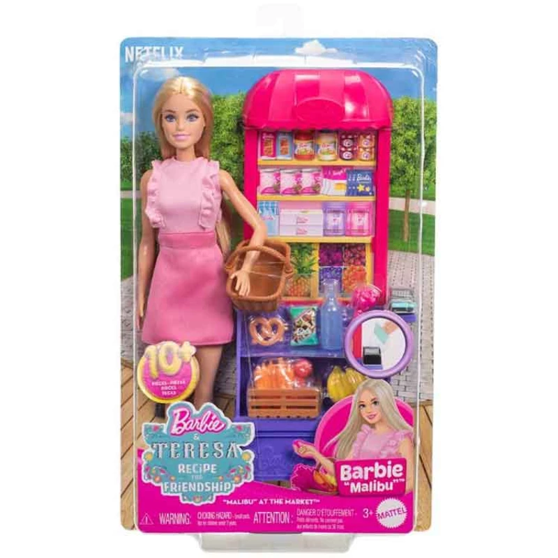 Image of Barbie and Teresa Recipe for Friendship Playset & Doll -32cm