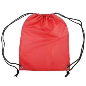Image of Shugon Stafford Plain Drawstring Tote Bag - 13 Litres (One Size) (Classic Red)