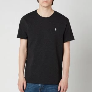 Image of Polo Ralph Lauren Mens Custom Slim Fit Crewneck T-Shirt - Black Marl Heather - S