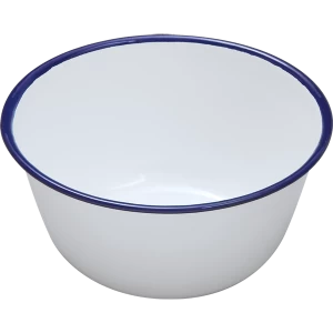 Image of white enamel pudding basin small 10cm