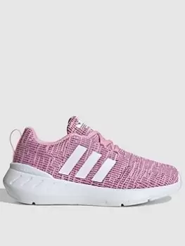 Image of adidas Originals Kids Swift Run 22 - Lilac/White, Lilac/White, Size 10