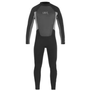 Image of UB Mens Blacktip Mono Long Wetsuit Black/Grey Small