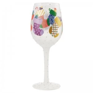 Image of Lolita Stockings in the Snow Wine Glass