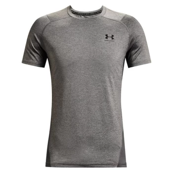 Image of Under Armour HeatGear Armour Fitted Short Sleeve Training Top Mens - Grey