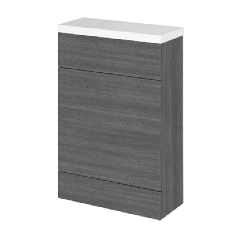 Image of Hudson Reed Fusion 600mm Back-To-Wall Wc Unit And Top, Anthracite Matt