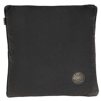 Image of Biba Velvet Cushion - Charcoal