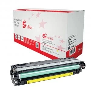 Image of 5 Star Office Supplies HP 650A Yellow Laser Toner Ink Cartridge