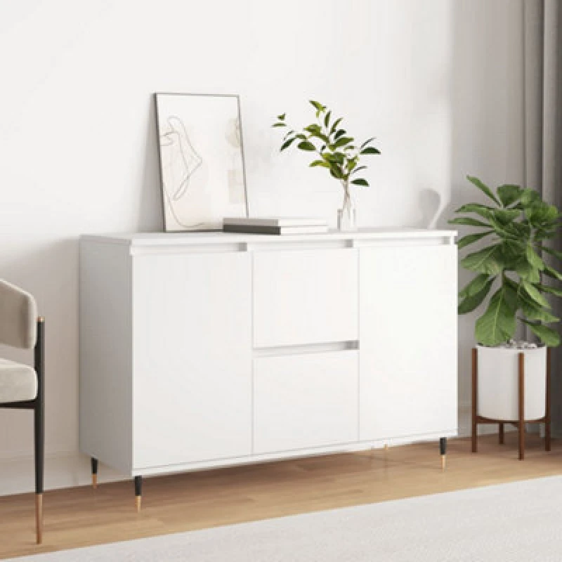 Image of Vidaxl Sideboard White 101.5X35X70 Cm Engineered Wood