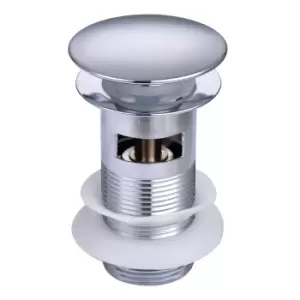 Image of Push Button Slotted Basin Waste - Chrome