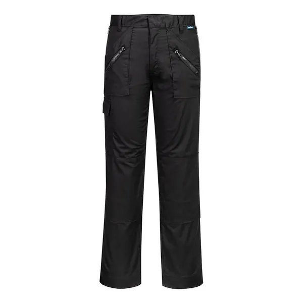 Image of Portwest Stretch Action Trousers S905BKR28 Colour: Black