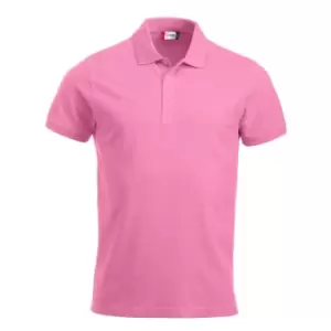 Image of Clique Mens Classic Lincoln Polo Shirt (XS) (Bright Pink)