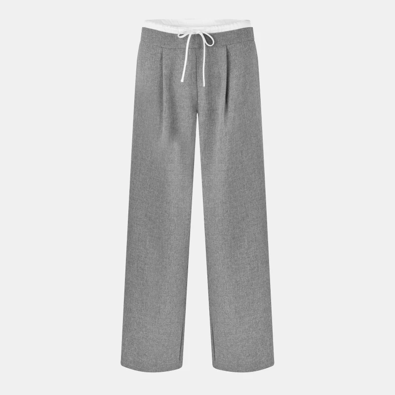Image of Jack Wills Womens Relaxed Tailored Trousers Grey Marl female 8 (XS)