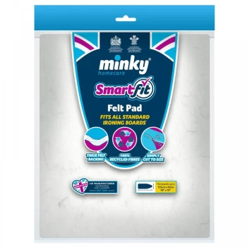 Image of Minky SmartFit Felt Pad Up To Ironing Board Cover - 125 x 45cm