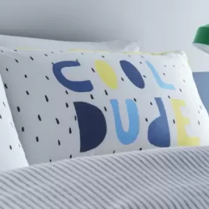 Image of Billie Stripe Navy Duvet Cover and Pillowcase Set Navy (Blue)