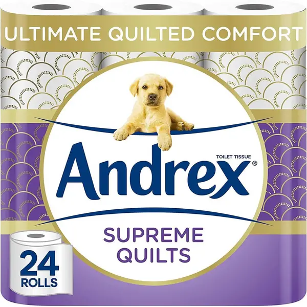Image of Andrex Supreme Quilts 24 Toilet Rolls