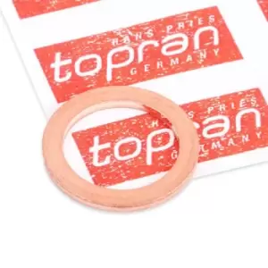 Image of TOPRAN Oil Drain Plug Gasket 400 307 Oil Drain Plug Seal,Drain Plug Gasket VW,AUDI,SKODA,Golf V Schragheck (1K1),TOURAN (1T1, 1T2)