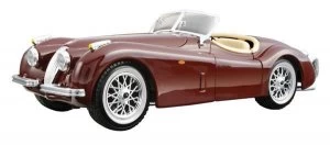 Image of Bburago JAGUAR XK 120 ROADSTER 1951 1:24 Scale Classic Car Model Die Cast BROWN
