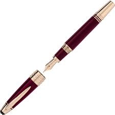 Image of Mont Blanc - John F. Kennedy Special Edition Burgundy Fountain Pen - Fountain Pens - Red