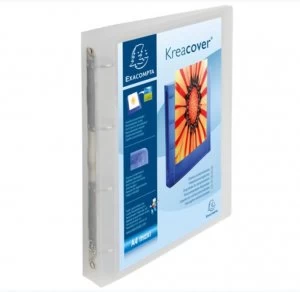 Image of Exacompta 4O Ring Binder A4 Maxi 40mm Spine Clear PK12