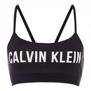Image of Calvin Klein Performance Low Logo Sports Bra - Black