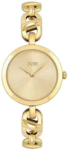 Image of Hugo Boss Watch New Chain Ladies - Gold HBS-416