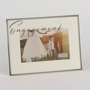 Image of 6" x 4" - Amore By Juliana Silver Plated Frame - Engagement