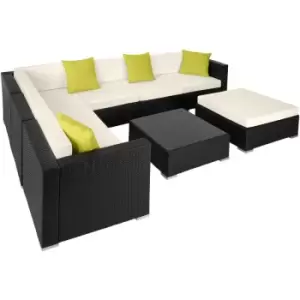 Image of Rattan garden furniture lounge Marbella - garden sofa, garden corner sofa, rattan sofa