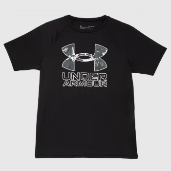 Image of Urban Armor Gear Boys Tech Hybrid Prt T-Shirt In Black & White