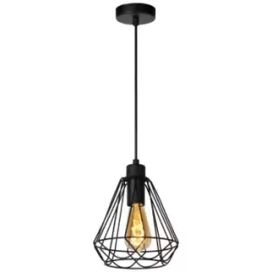Image of Lucide Lighting - Lucide kyara - Pendant Light - Ø20cm - 1xE27 - Black