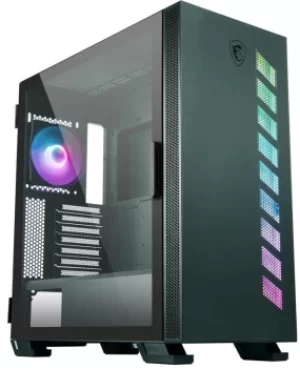 Image of Msi Mag Vampiric 300R Midnight Green Argb Gaming Mid Tower Case