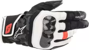 Image of Alpinestars SMX Z Drystar Motorcycle Gloves, black-white-red, Size S, black-white-red, Size S
