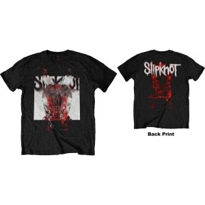 Image of Slipknot - Devil Single - Logo Blur Mens Medium T-Shirt - Black