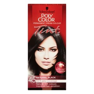 Image of Schwarzkopf Poly Color Natural Black 45 Permanent Hair Dye