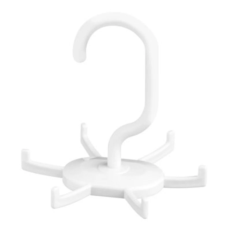 Image of Premier Housewares 6 Hooks Belt Organiser Hanger White