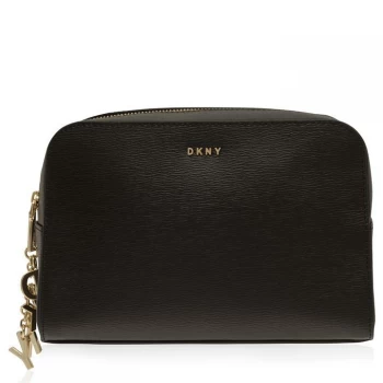 Image of DKNY Paige Cosmetic Bag - Black/Gold