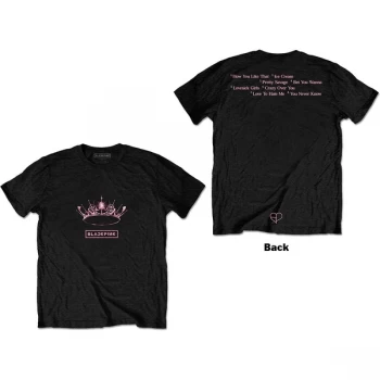 Image of BlackPink - The Album - Crown Unisex Medium T-Shirt - Black