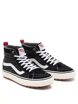 Image of Vans Ua Sk8-Hi Mte-1, Black/True White, size: 7, Unisex, Trainers, VN0A5HZY6BT1