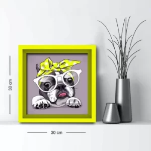 Image of 3030AHS-030 Multicolor Decorative Framed MDF Painting