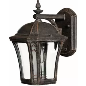 Image of Loops - Outdoor IP44 Wall Light Sconce Mocha LED E27 60W Bulb External