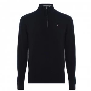 Image of Gant Lightweight Zip Top - Navy 410