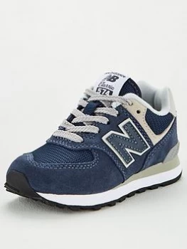 Image of New Balance 574 Childrens Trainers - Navy