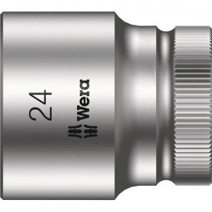 Image of Wera 8790 HMC Zyklop 1/2" Drive Hexagon Socket Metric 1/2" 24mm