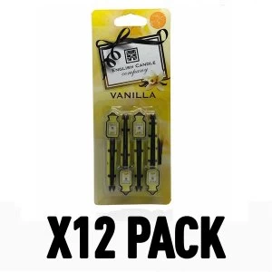 Image of Vanilla (Pack Of 12) English Candle Vent Stick