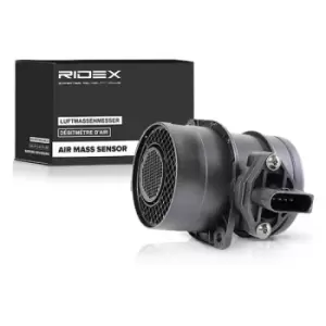 Image of RIDEX Mass air flow sensor 3926A0002 Air mass sensor,MAF sensor VW,AUDI,FORD,Golf IV Schragheck (1J1),Golf V Schragheck (1K1),POLO (9N_)