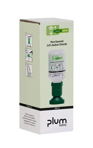 Image of Click Medical Plum Eyewash 200ml 0.9 Sodium Chloride Eyecup One BESWCM0744