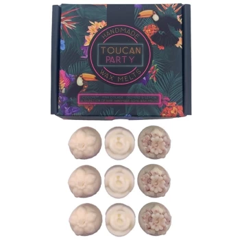 Image of Set of 9 Handmade Soya Wax Melts - Toucan Party