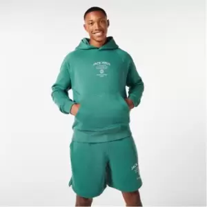 Image of Jack Wills Globe Print Hoodie - Green